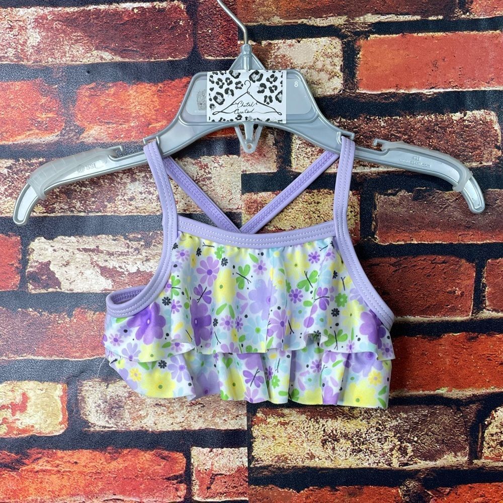 5 for $25🔥12M Floral Purple Wonder Nation Bikini Set